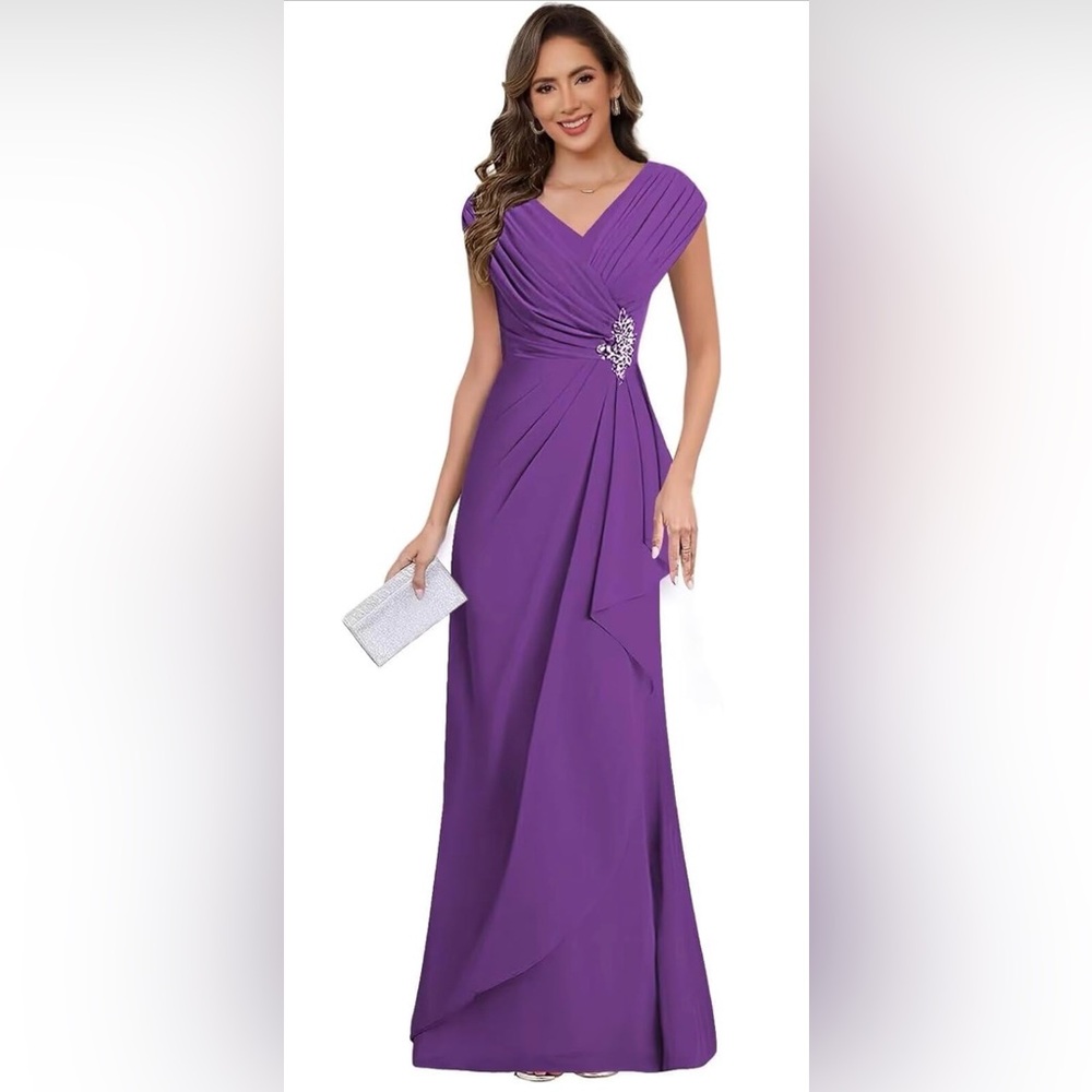 Elegant Purple Evening Gown